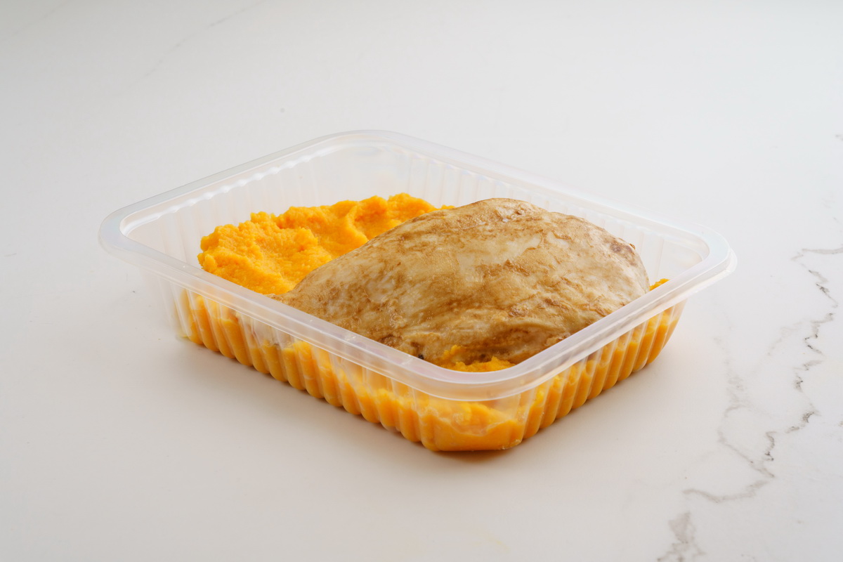 Pechuga de Pollo con Puré de Calabaza