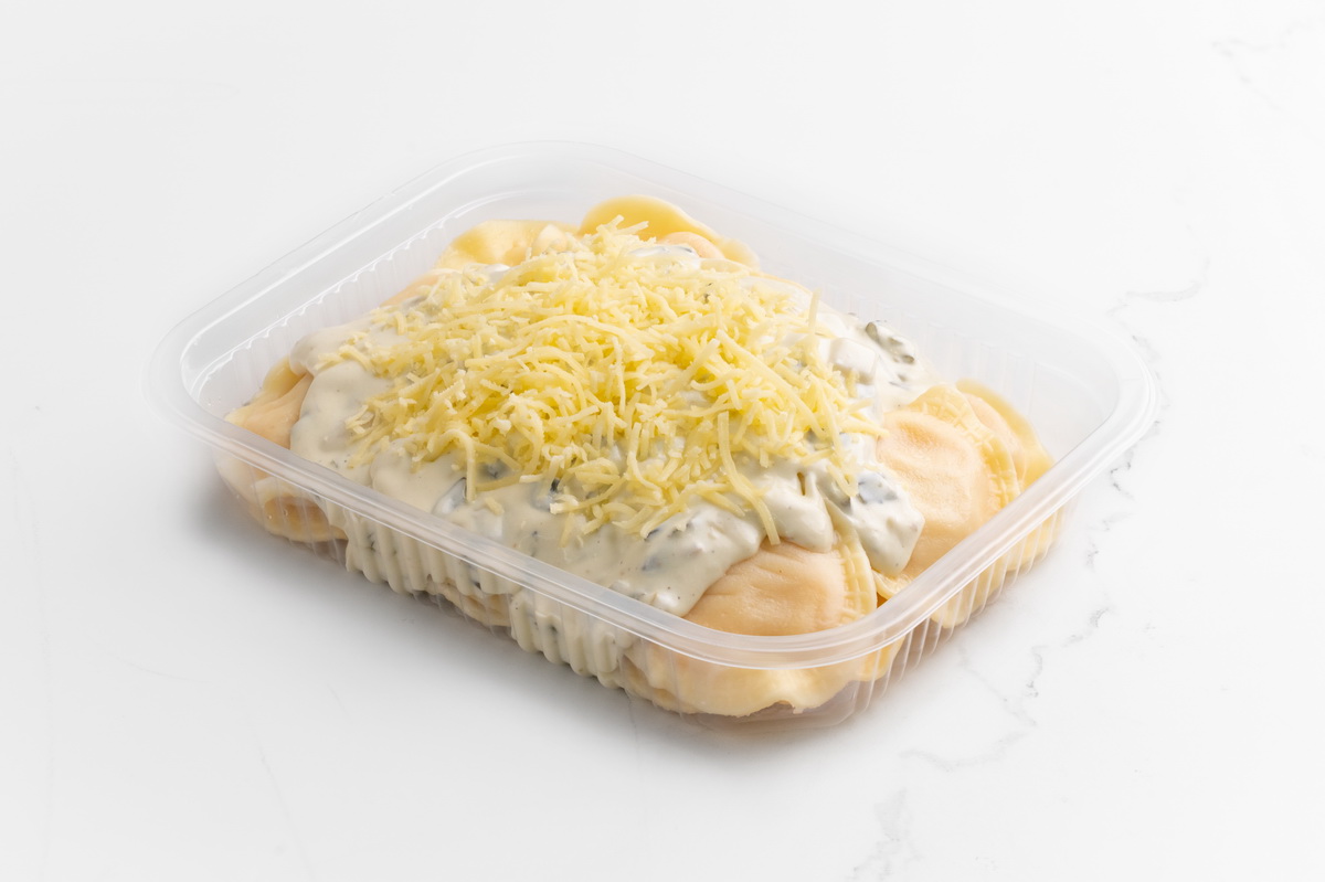 Sorrentinos de Jamón y Queso con Salsa de Hongos